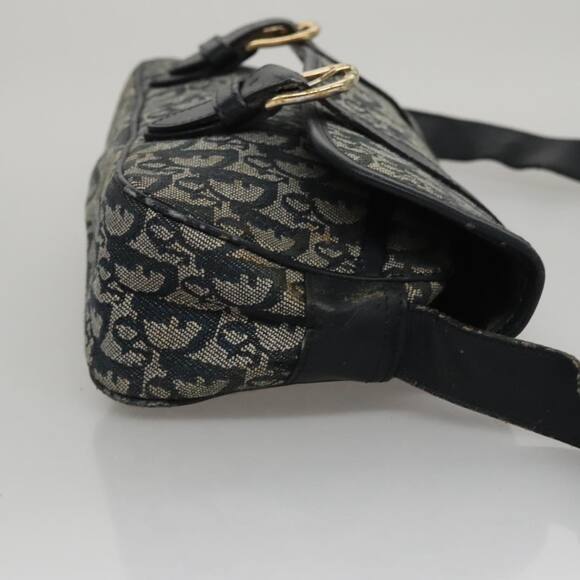 DIOR Trotter Canvas Shoulder Bag Navy - Picture 4 of 14